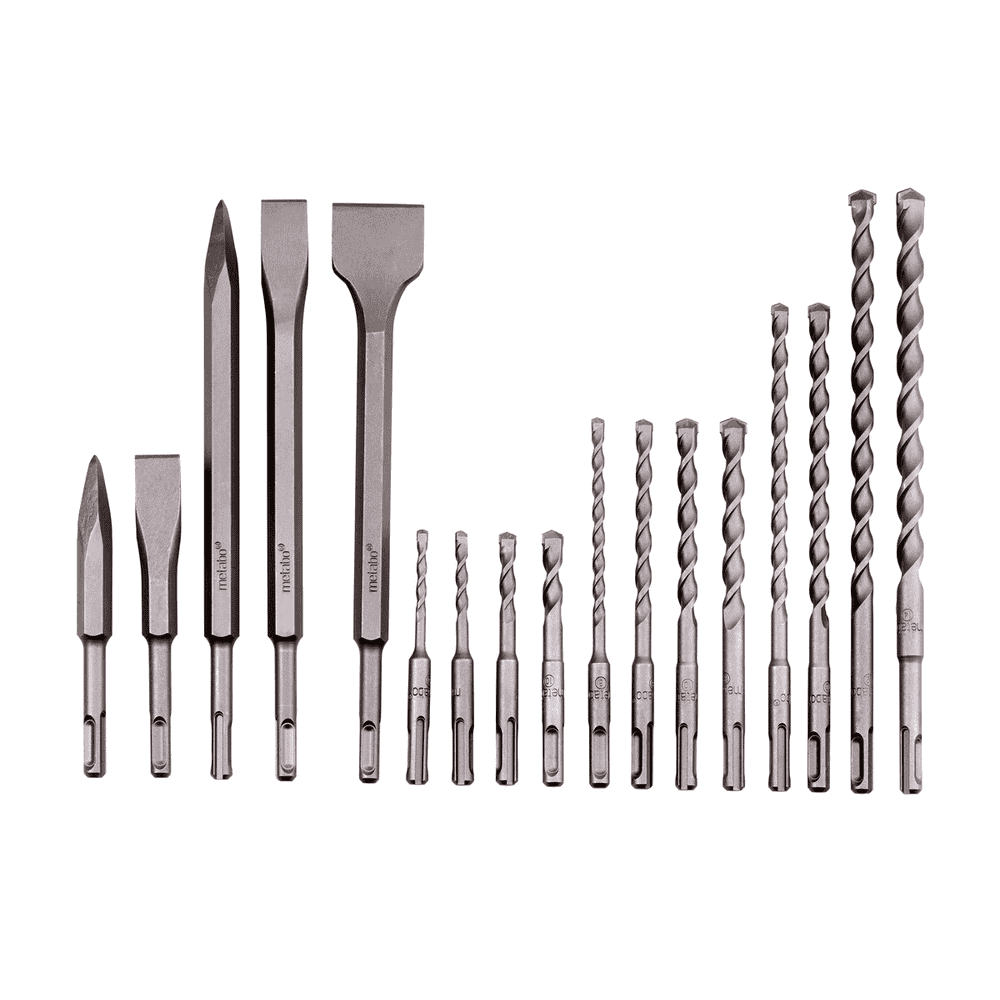 Metabo SDS-plus Bohrer- / Meissel-Set "SP" im Alukoffer, 17-teilig