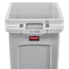 Poubelle Slim Jim sous le comptoir, gris, capacité 87 litres, 560 x 400 x 762 mm