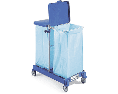 Wagen für Abfälle mit Halter für 2 Müllsäcke à 120 l