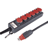 Steffen Multiprise PROFESSIONAL, prises de courant T25, 16 A, GdV 5 x 2.5mm², IP55, noir/rouge, différents versions