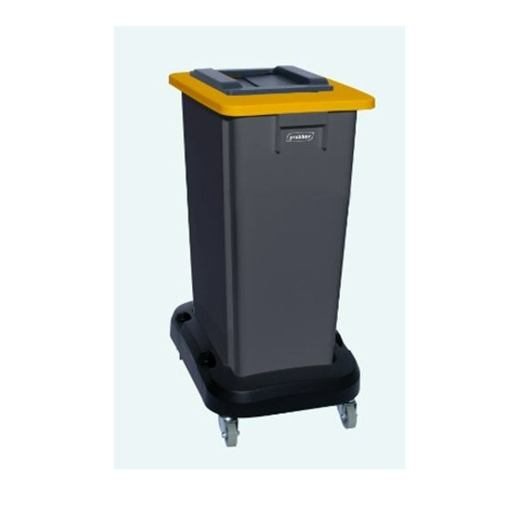 Poubelles FLEXI en polypropylène, grises, disponibles en 2 tailles