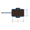 Fetra Handwagen mit wasserfestem Boden, pulverbeschichtet blau RAL 5007