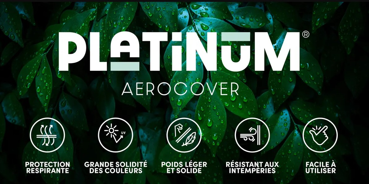 Platinum AeroCover Housse de protection pour chaises longues, L x L x H 2100 x 750 x 400 mm