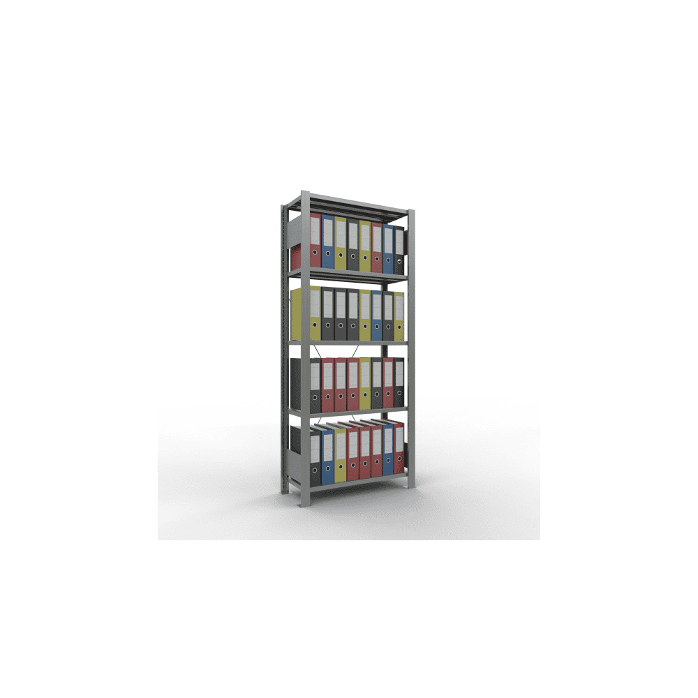 Schulte Büro- und Archivregale Stecksystem MULTIplus85, einseitig nutzbar