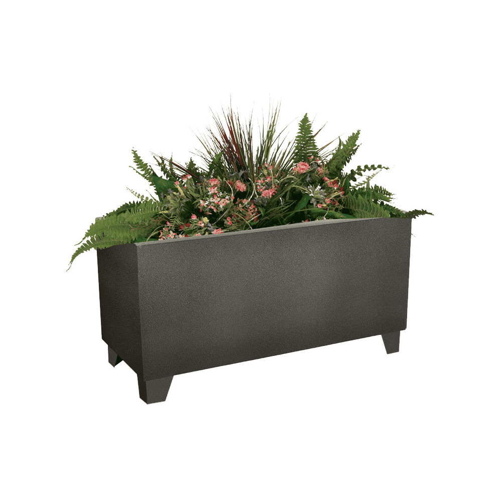 Pot de fleur carré en acier