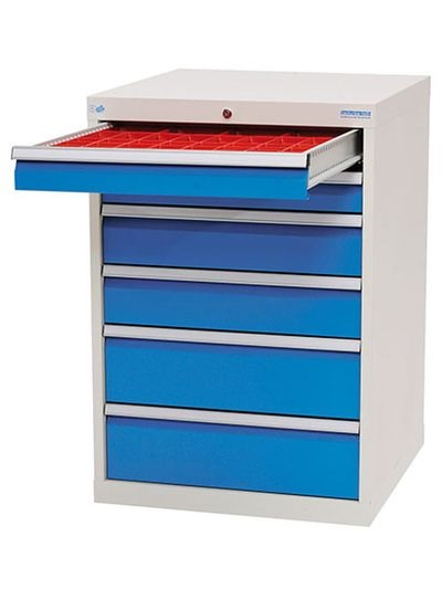 Kleinteilekästen Set 12-teilig, R 18-16, Schubladennutzmass 450 x 400 mm, in 2 Blendenhöhen