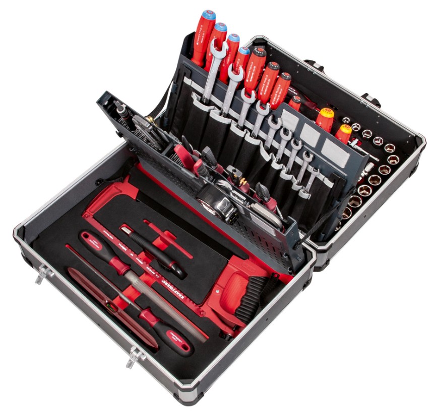 KRAFTWERK PRO LINE Service-Werkzeugkoffer P500, PB+HT, 154-teilig
