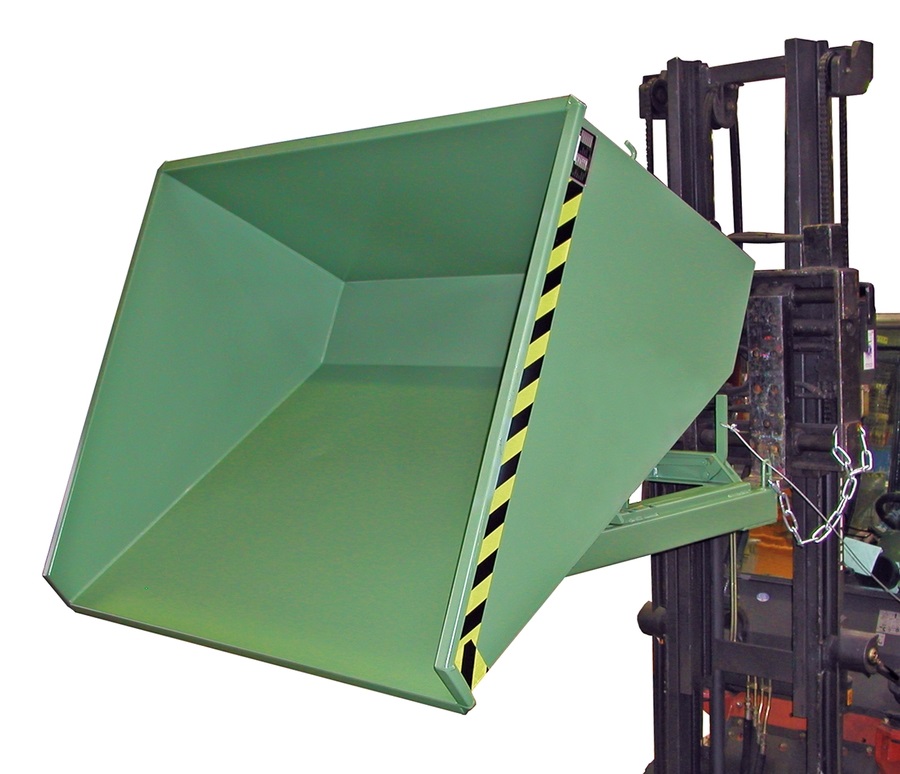 Bac basculante compacte avec mécanisme de déroulement, type Expo, capacité 0.15 - 2.10 m³ en différentes variantes de couleur