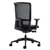 Chaise de bureau Interstuhl LX212 avec accoudoirs 4D réglables et appui-tête, noir