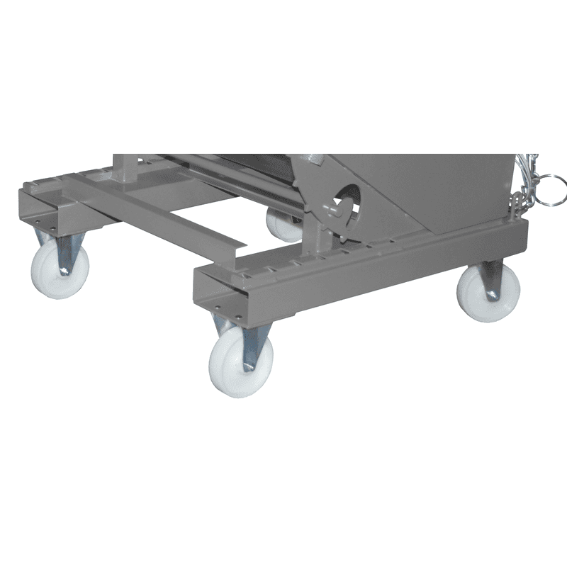 2 roulettes pivotantes et 2 roulettes fixes en polyamide