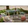 Picnic meuble de jardin combiné, ReTex, vert, 2000 x 2000 x 730 mm