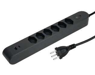 Steffen Steckdosenleiste IQ PRO, T13 Steckdosen, 1 x USB-A (18W), 1 x USB-C PD (20W), 10 A, IP20, 3 m Kabel, diverse Ausführungen