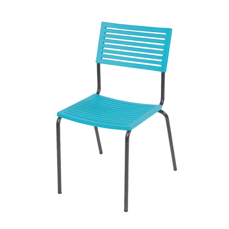 Schaffner Chaise de jardin LAMELLO sans accoudoirs, revêtement par poudre, disponible en plusieurs couleurs