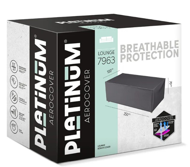 Platinum AeroCover Housse de protection pour banquette Lounge XL, L x L x H 2500 x 1000 x 700 mm