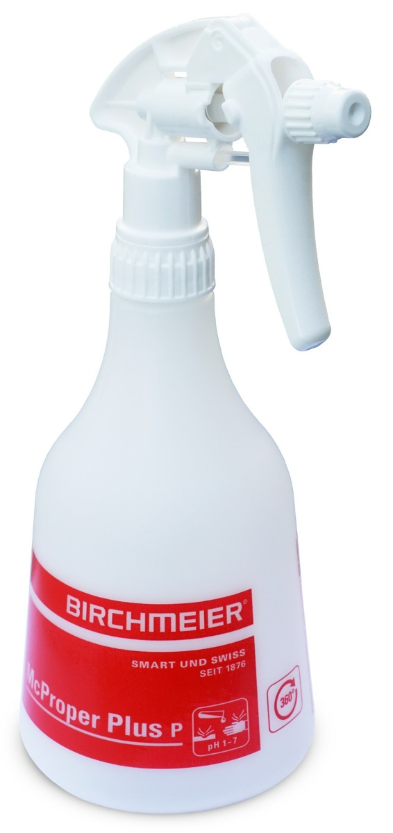 Birchmeier Handsprühgerät McProper Plus P / 360° - für Säuren und Reinigungsmittel, Füllmenge 0.5 l