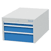 Bedrunka+Hirth Unterhängeschrank mit 3 Schubladen, R 18-24, BxTxH 555 x 736 x 365 mm