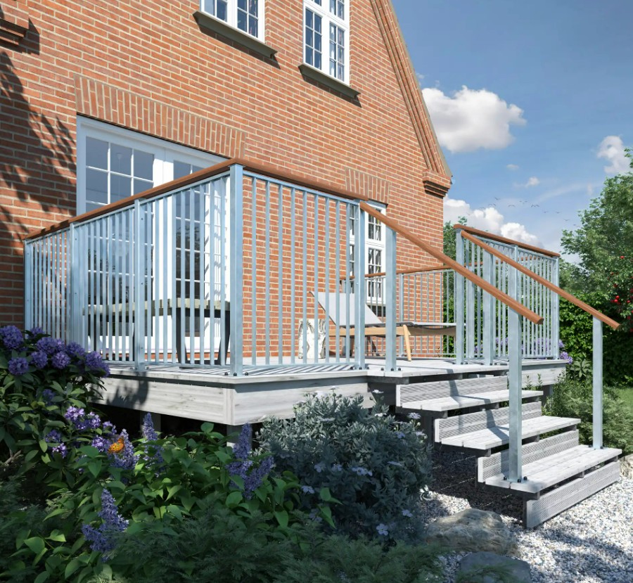 PLUS Limon d'escalier à 34,2°, profondeur de marche 280 mm, disponible en plusieurs versions