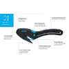Martor Sicherheitsmesser SECUMAX EASYSAFE, Schnitttiefe 7 mm