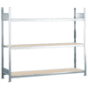 Schulte Weitspannregale WS 2000 mit Stahlböden, Fachlast 400 kg