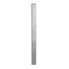 Huber Support latéral pour boîte aux lettres 40 × 80 mm en aluminium, 1 800 mm, argent