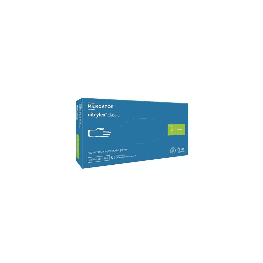 Nitril Einweghandschuhe NITRYLEX CLASSIC, Packung à 100 Stück, blau