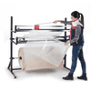 Support de découpe pour 2 rouleaux de matériau d'emballage horizontal
