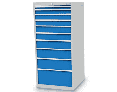 Bedrunka+Hirth Schubladenschrank, Tiefe 736 mm, R 24-24, Schubladenanzahl 10