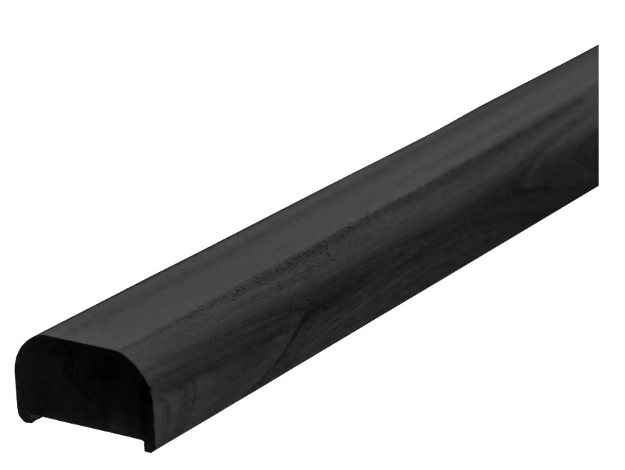 PLUS Main courante pour poteaux en acier, en acajou, disponible en plusieurs modèles