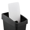 Poubelle avec double ouverture basculante, en 2 versions