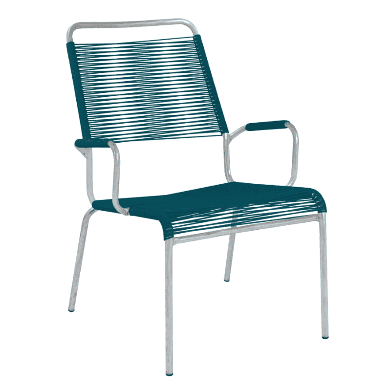 Schaffner Salon Fauteuil spaghetti RIGI avec accoudoirs, en diverses couleurs