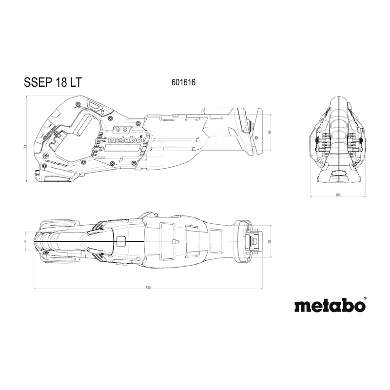 Metabo Akku-Säbelsäge SSEP 18 LT, 18 V in zwei Ausführungen