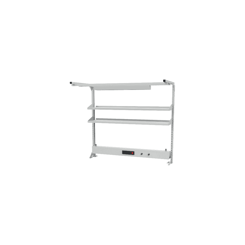 Bedrunka+Hirth Multi-Wand-Aufbau mit Fachboden und Druckluftanschluss, 1500 x 1250 mm, zwei Ausführungen