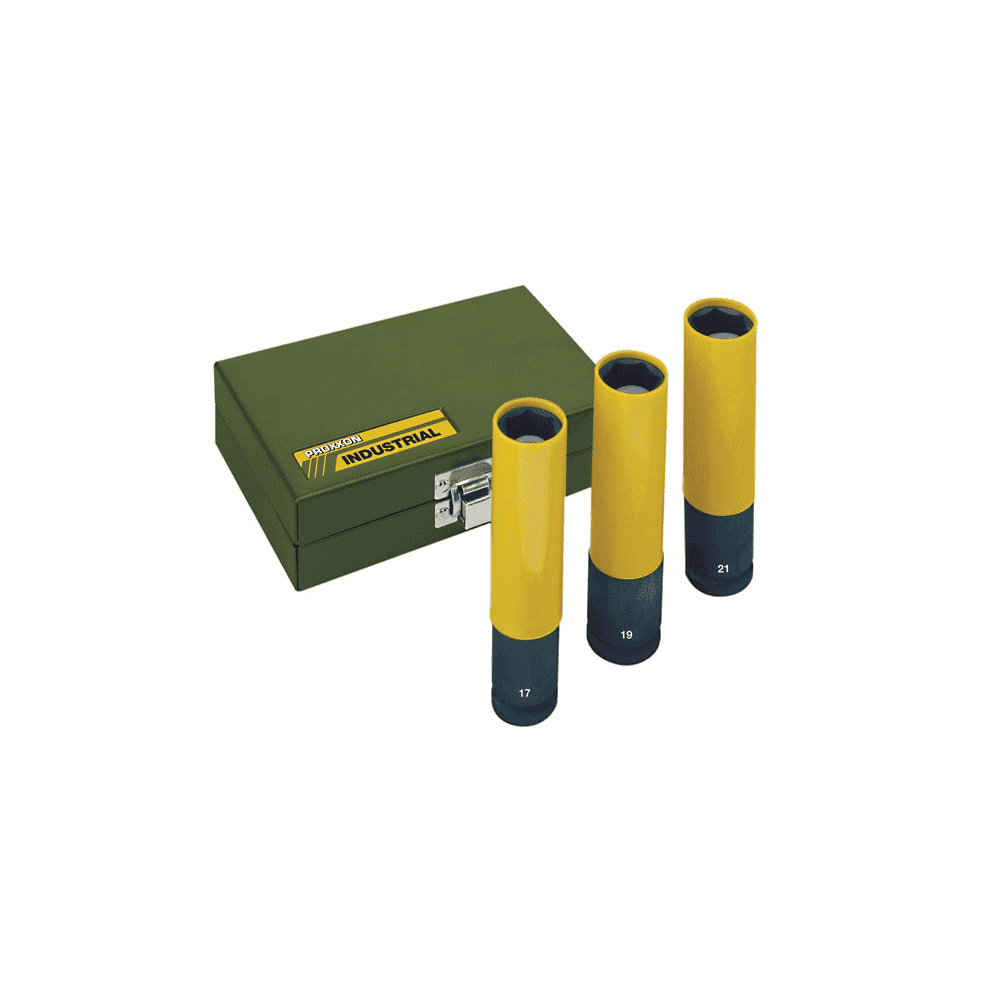 Proxxon IMPACT jeu de clés à douilles 1/2", modèle extra-long, 130 mm, 3 pièces