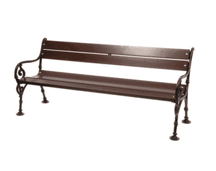 Banc de jardin Wien avec dossier et accoudoir