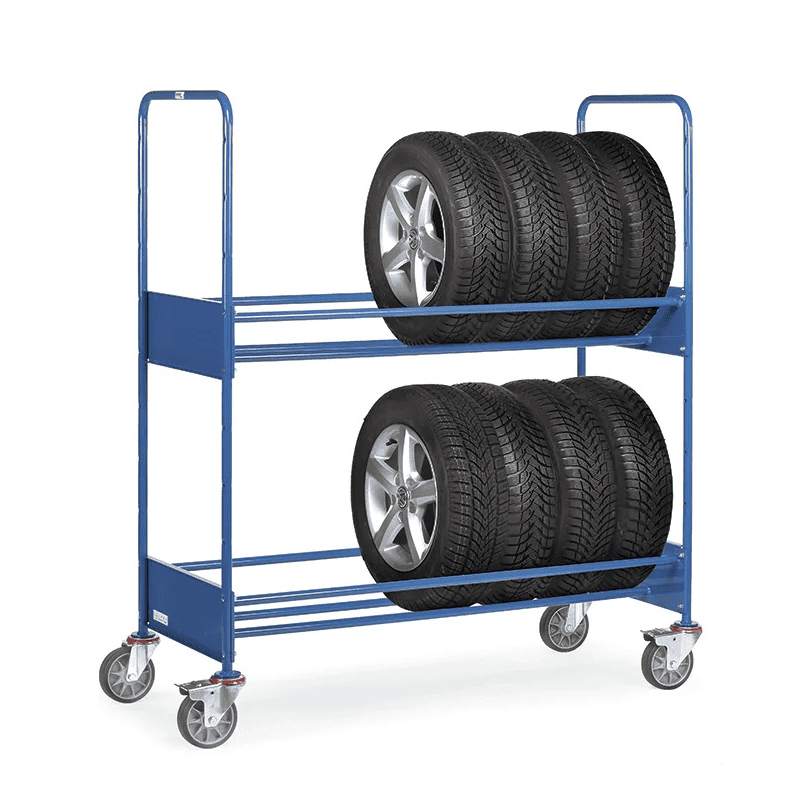 Reifenwagen mit 2 Ladeflächen, Tragkraft 250 kg