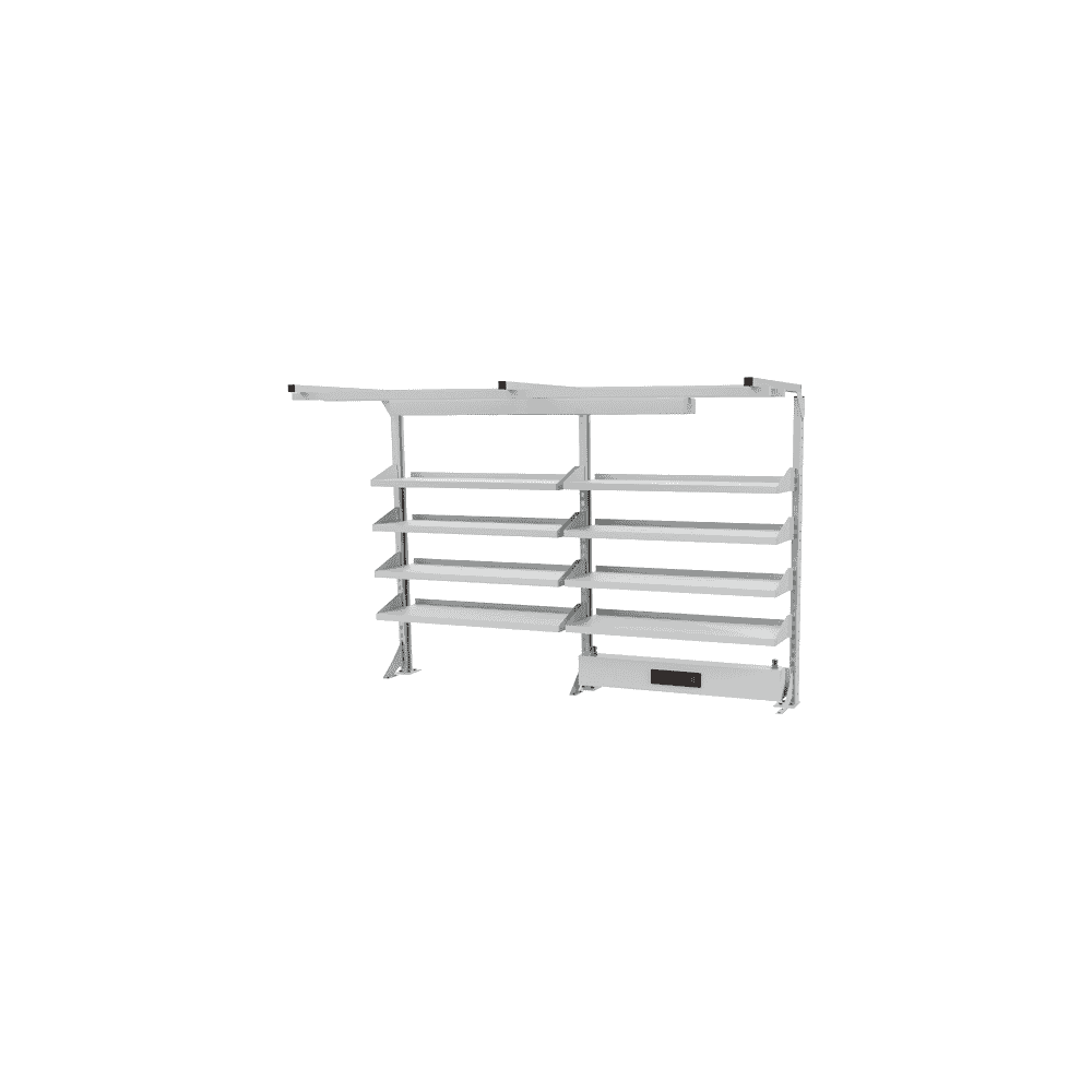 Bedrunka+Hirth Multi-Wand-Aufbau mit Fachboden, 2000 x 1250 mm, zwei Ausführungen