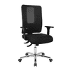 Chaise de bureau Topstar Open X avec dossier en résille et accoudoirs, noir
