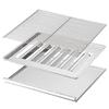 RASCAL Profi-Gasgrill, 10 kW Edelstahlgrill mit Rost und 3 Brennern für Gastronomie und Events