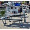 PLUS Ensemble de mobilier de jardin Wega, RePlast, noir, disponible en plusieurs modèles