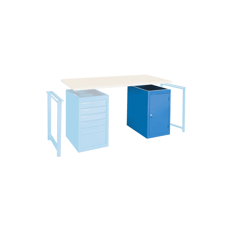 Armoire avec porte pour table de travail MONTY