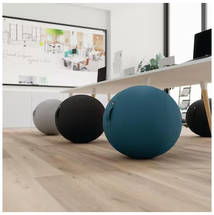 Ballon ergonomique Alba, diamètre 650 mm, disponible en 3 couleurs