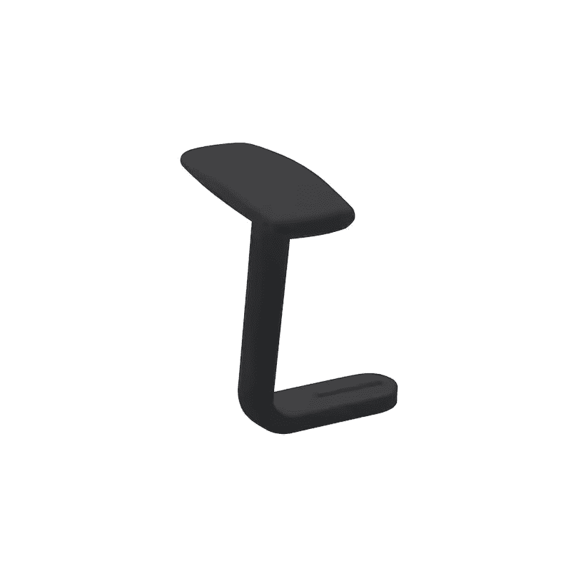 Accoudoirs Prosedia, lot de 2, non réglables, noir, L x l x H 240 x 170 x 290 mm