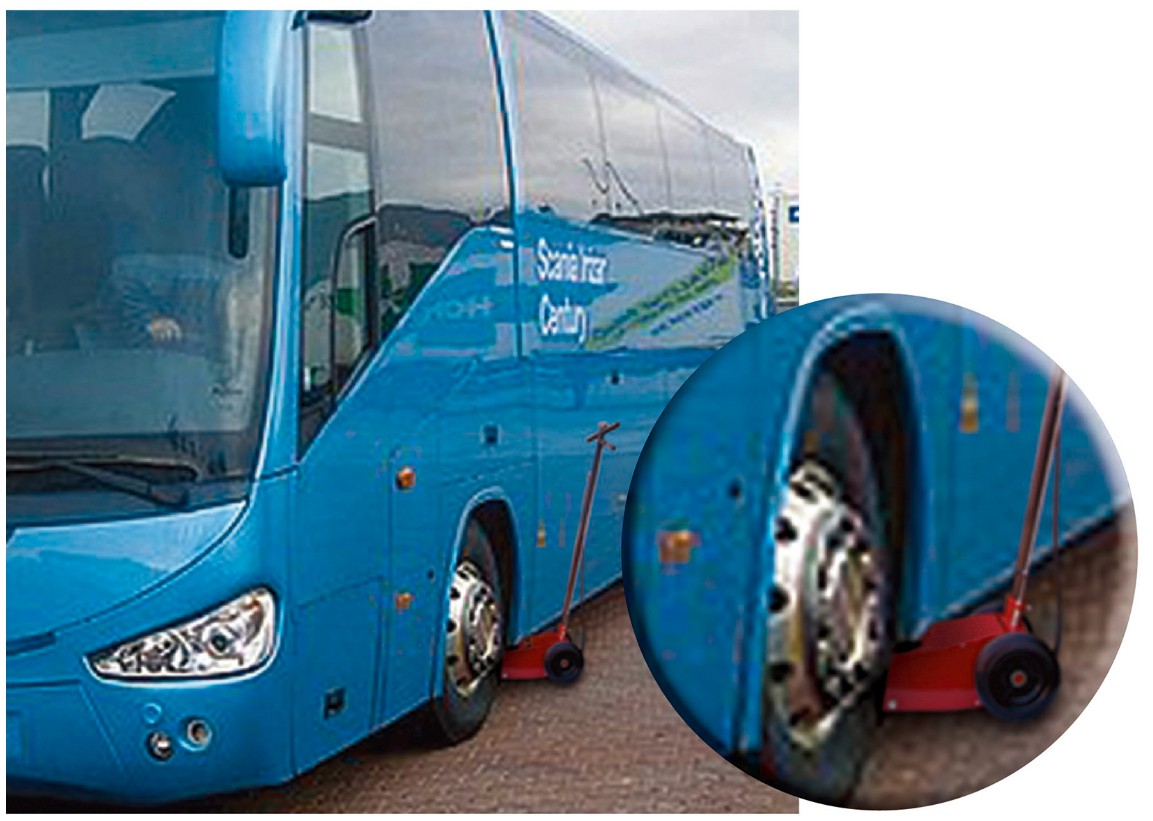KRAFTWERK PRO LINE Hydropneumatischer Wagenheber mit 4 Stempelaufsätzen, 22 t