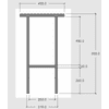 PLUS Table de jardinage en acier galvanisé à chaud, L x L x H 750 x 450 x 800 mm