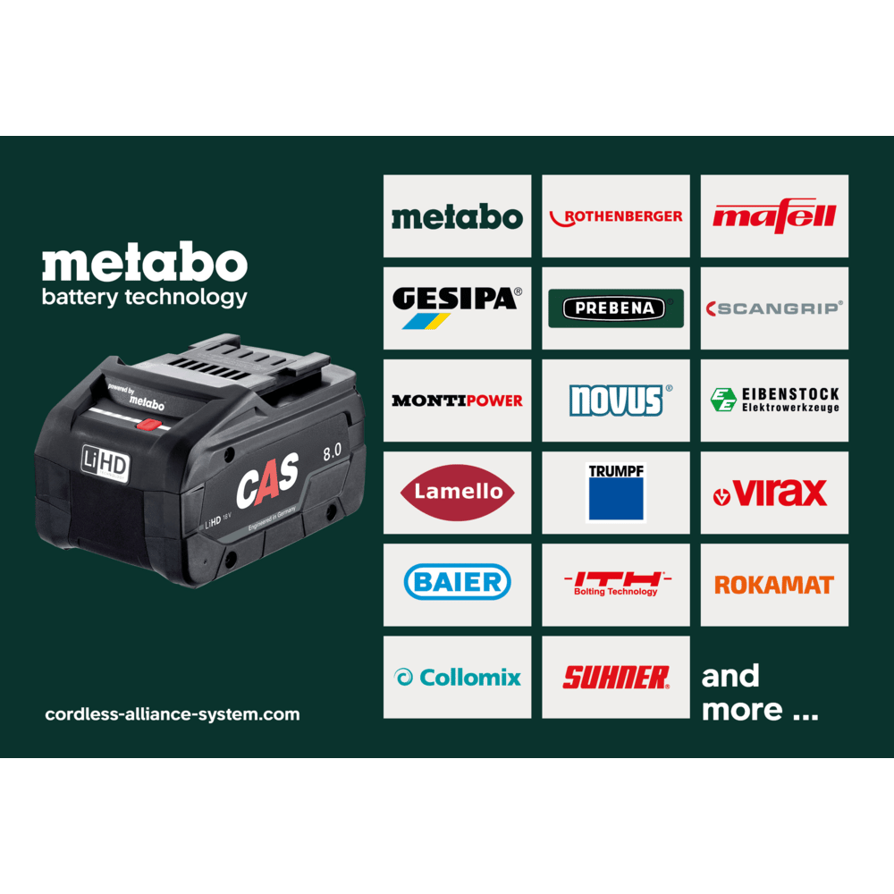 Metabo Akku-Bohrschrauber BS 18 L BL Q, 18 V, mit 2 x 2.0 Ah Li-POWER Akkus, Ladegerät SC 36 und metaBOX 145