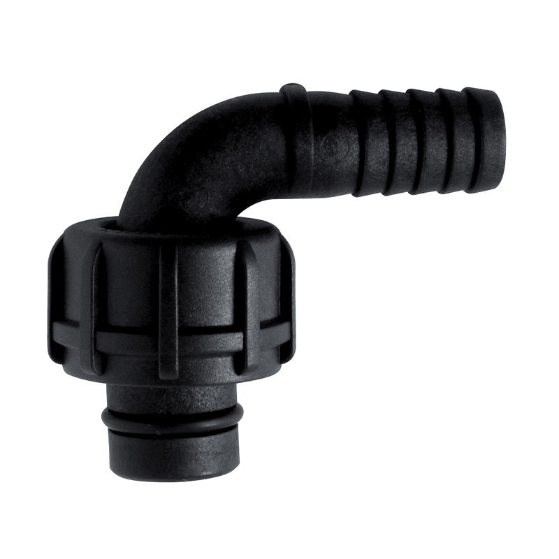 Coude 90° pour compteur digital pour AdBlue® avec raccord coudé, cannelé DN 19