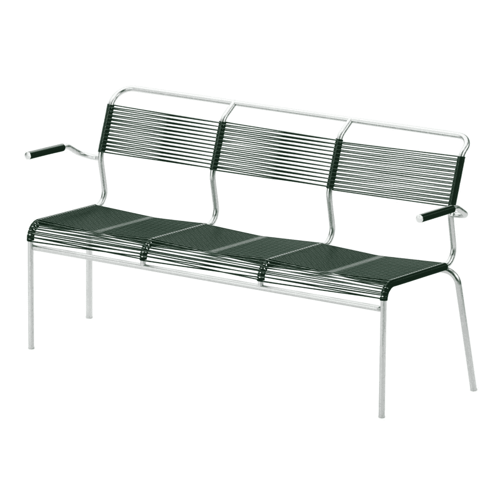 Schaffner Canapé 3 places Säntis avec accoudoirs, L x P x H 1660 x 580 x 860 mm, disponible en plusieurs versions