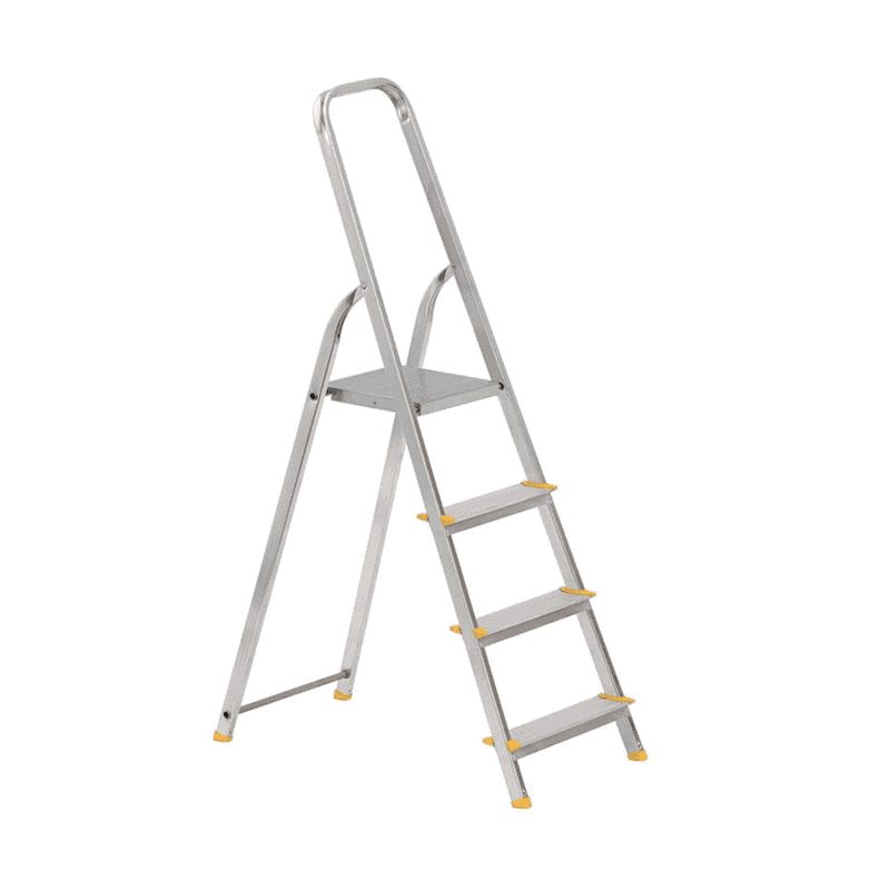Escabeau ménager avec plate-forme, 4 marches