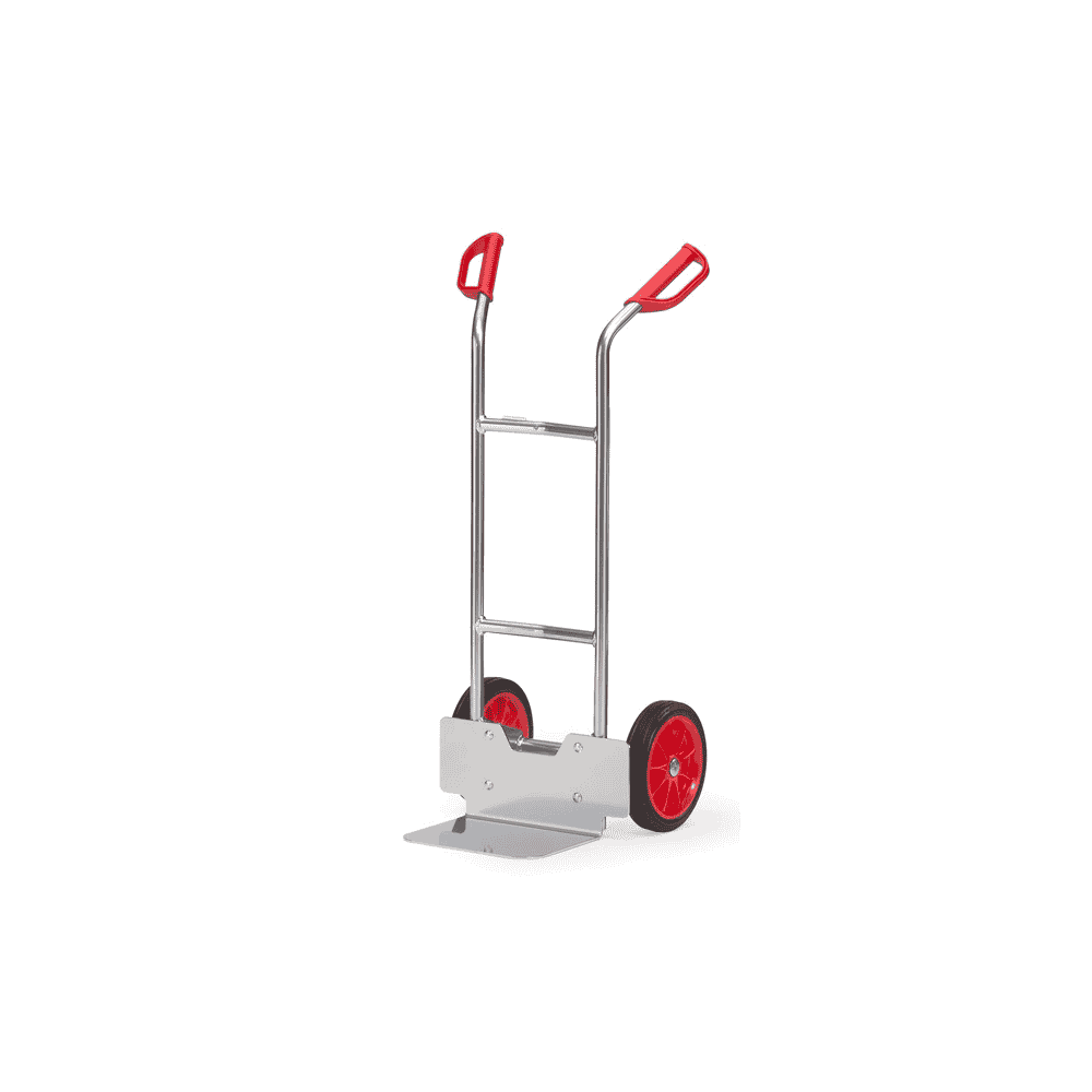 Fetra Alu-Stapelkarre, 150 kg Tragkraft, Höhe 1150 mm, Standardschaufel