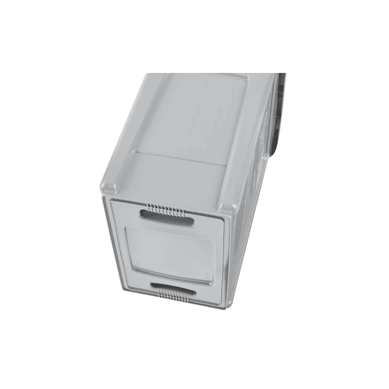 Poubelle Slim Jim sous le comptoir, gris, capacité 87 litres, 560 x 400 x 762 mm